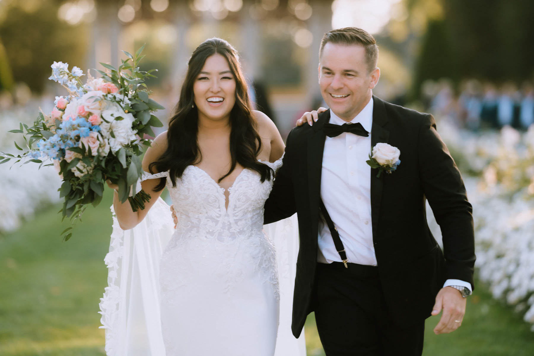 Light and airy Armour House wedding portrait